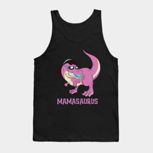 Mamasaurus T-Rex Mama Saurus Matching Dinosaur Tank Top